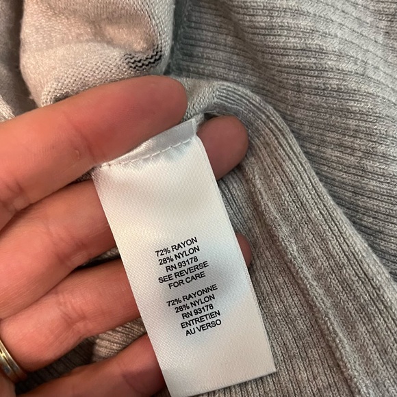 T Tahari XL Grey Polka Dot Stud Snap Office Lightweight Fitted Preppy Cardigan - Picture 11 of 12